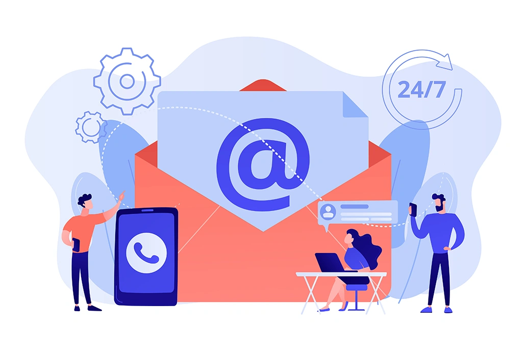 Email Hosting Illustration