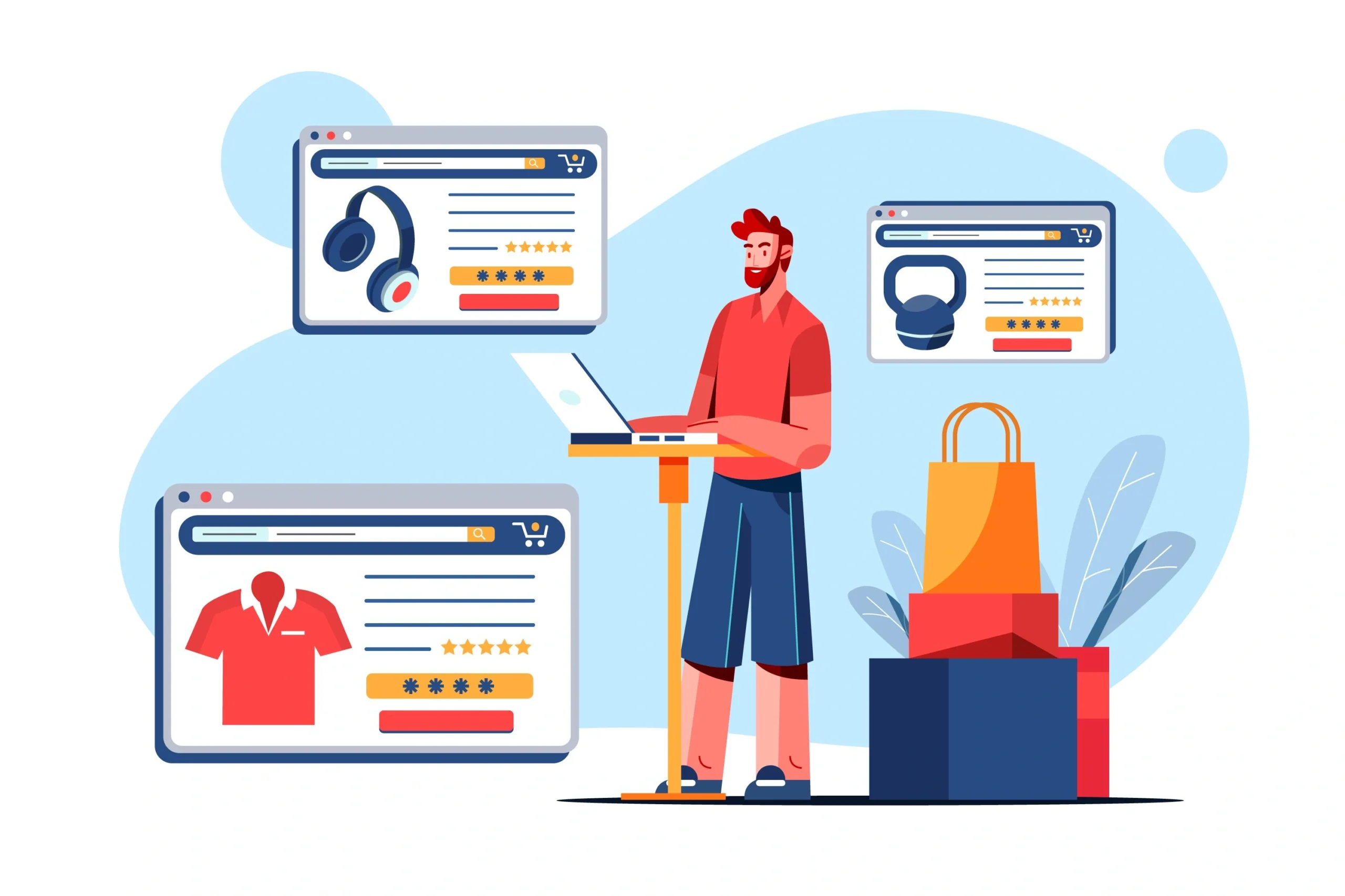 Ecommerce Hosting Illustration